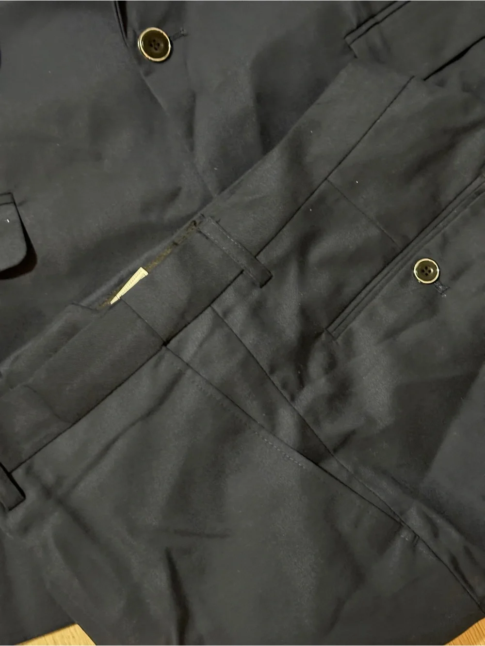 Classic Navy Two-Piece Suit Jacket and Trousers XXL